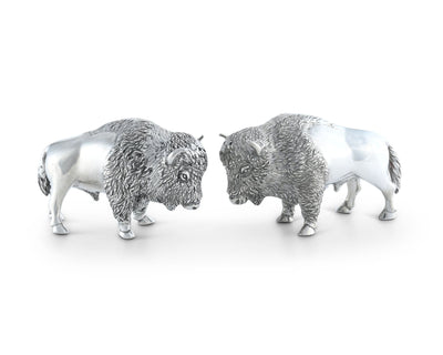Pewter Bison Salt & Pepper Set