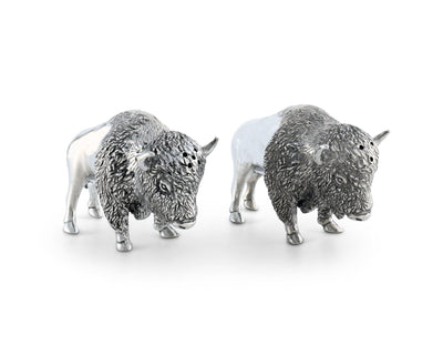 Pewter Bison Salt & Pepper Set