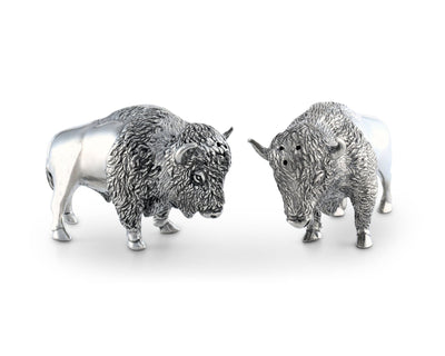 Pewter Bison Salt & Pepper Set