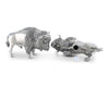 Pewter Bison Salt & Pepper Set