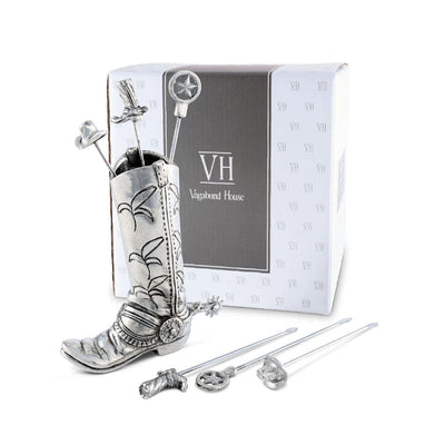 Western Boot Cheese Pick Set