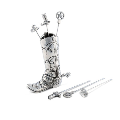 Western Boot Cheese Pick Set