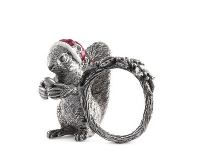Santa Squirrel Napkin Ring