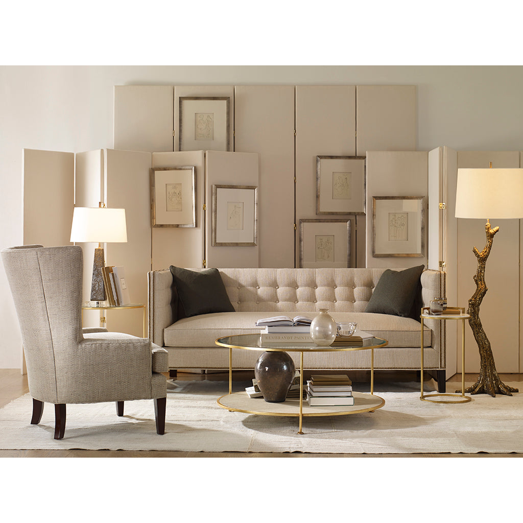 Monarch Transitional Round Cocktail Table