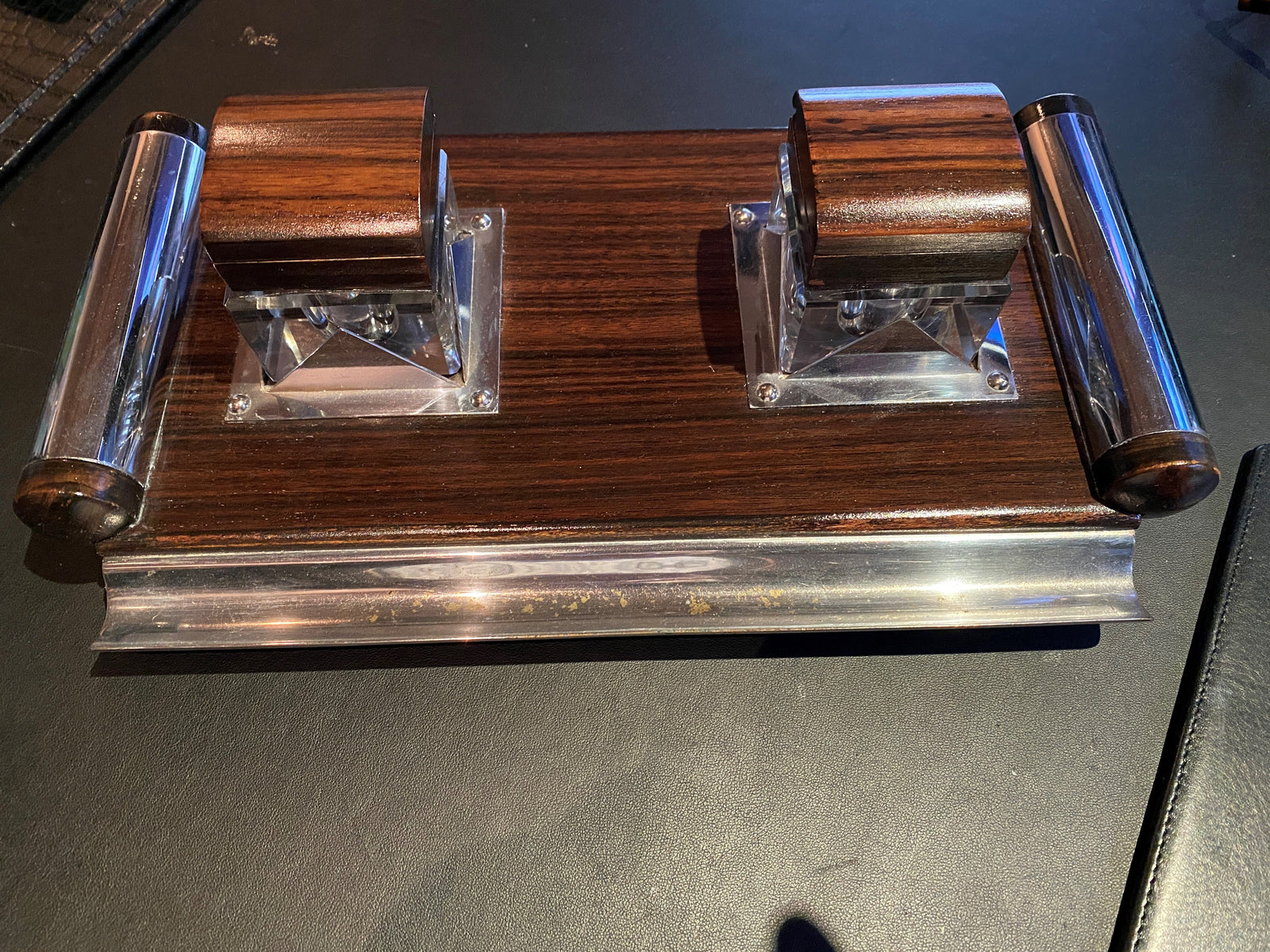 1930's Art Deco Ink well Desk Set