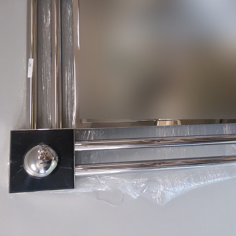 brueton rectangular stainless steel mirror