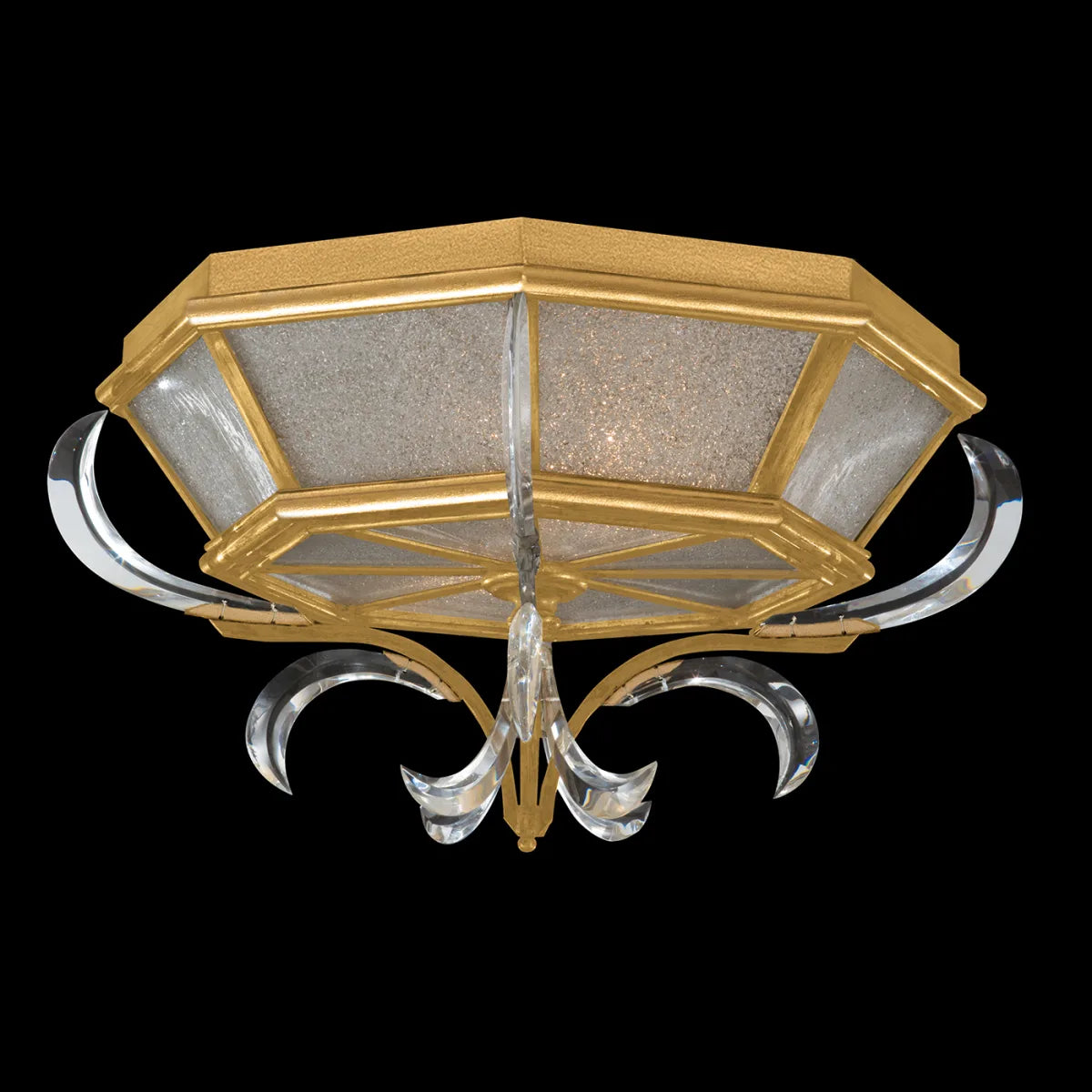 Beveled Arcs 26" Flush Mount