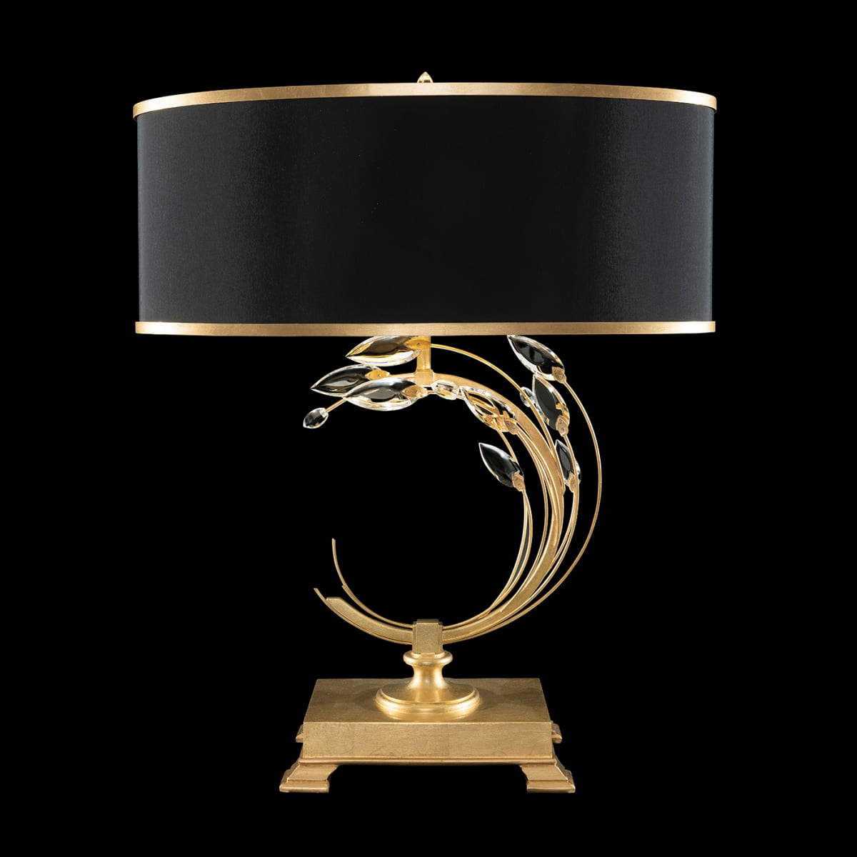 Crystal Laurel 31" LSF Table Lamp