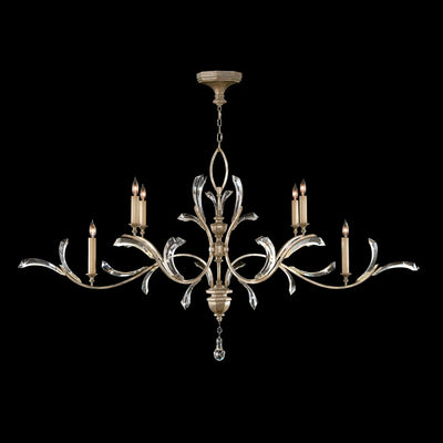 Beveled Arcs 74" Oblong Chandelier