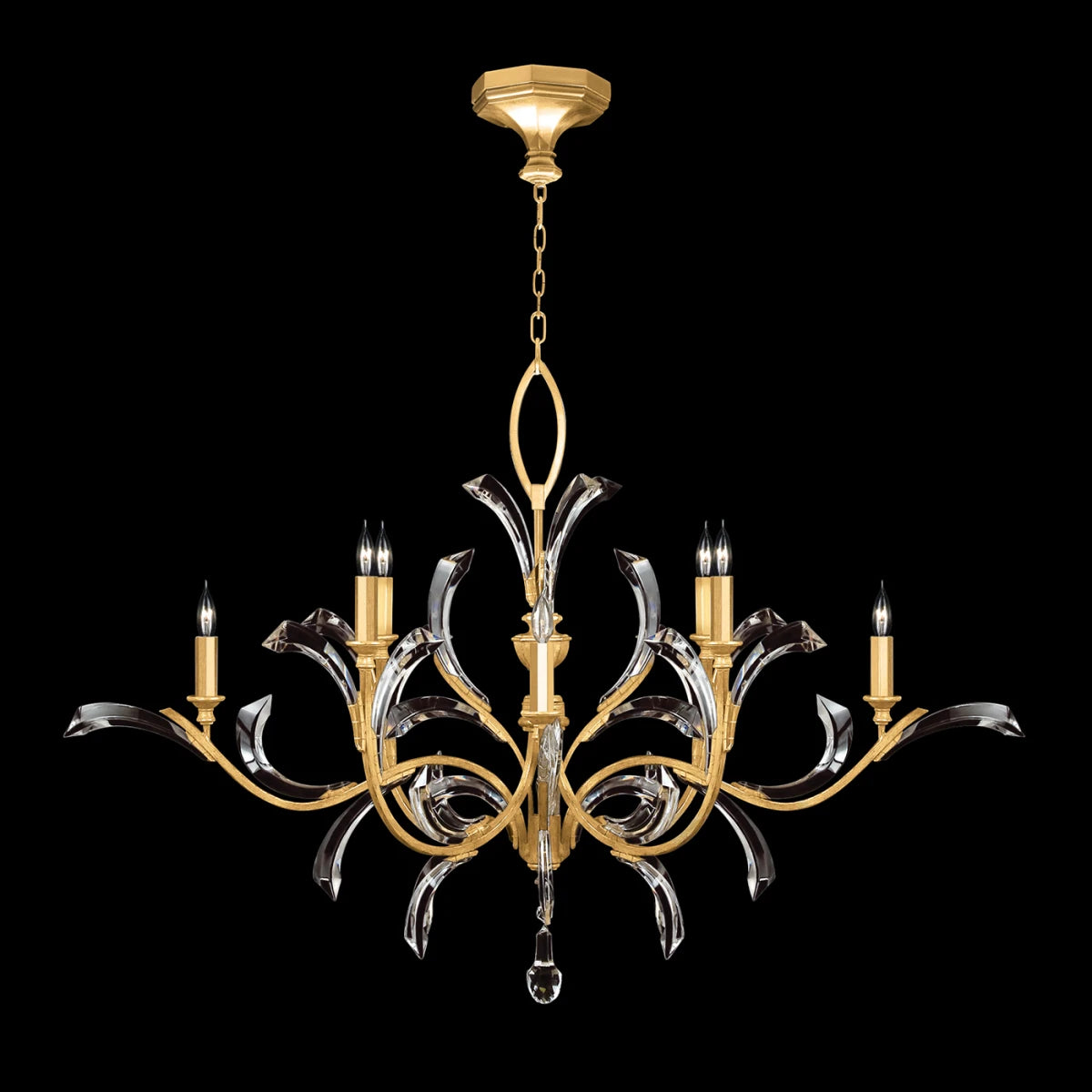 Beveled Arcs 57" Chandelier