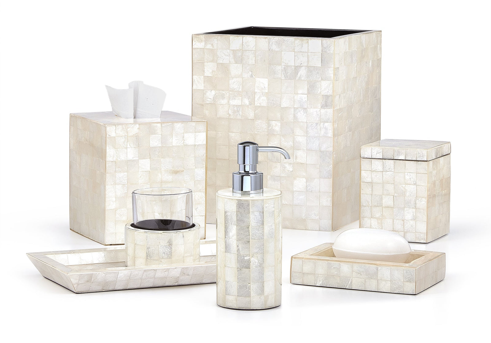 Bathroom Collection Capiz Ivory