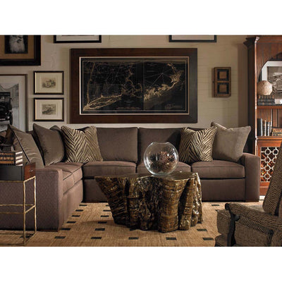 Century Furniture SF5310, Bronze Tree Trunk Base Cocktail Table