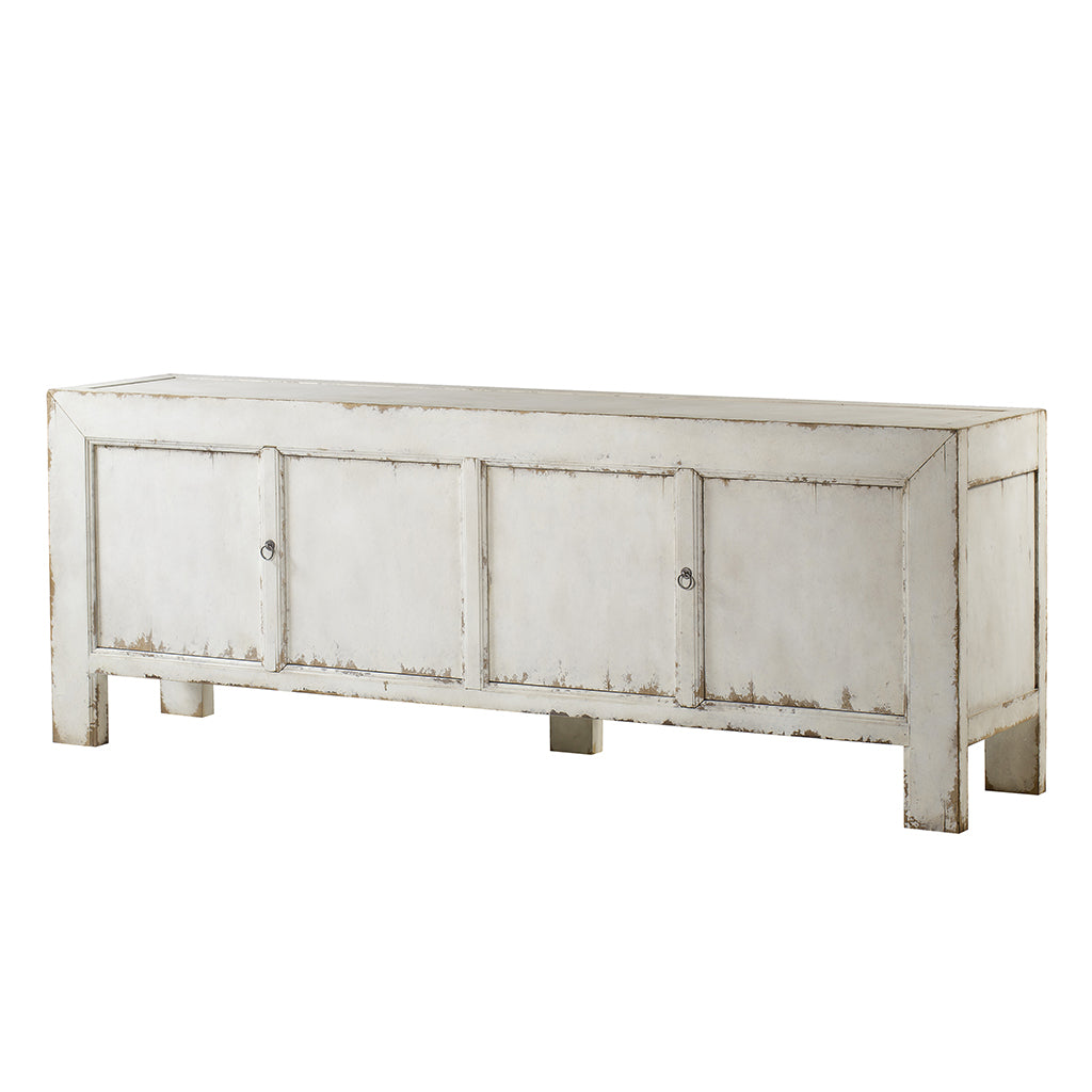  Credenza white distressed Finish Coastal 