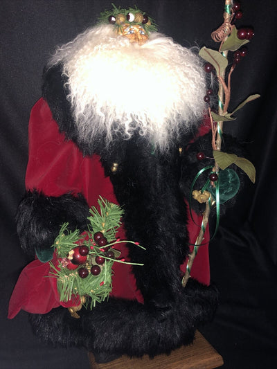 Mistletoe Santa Figurine