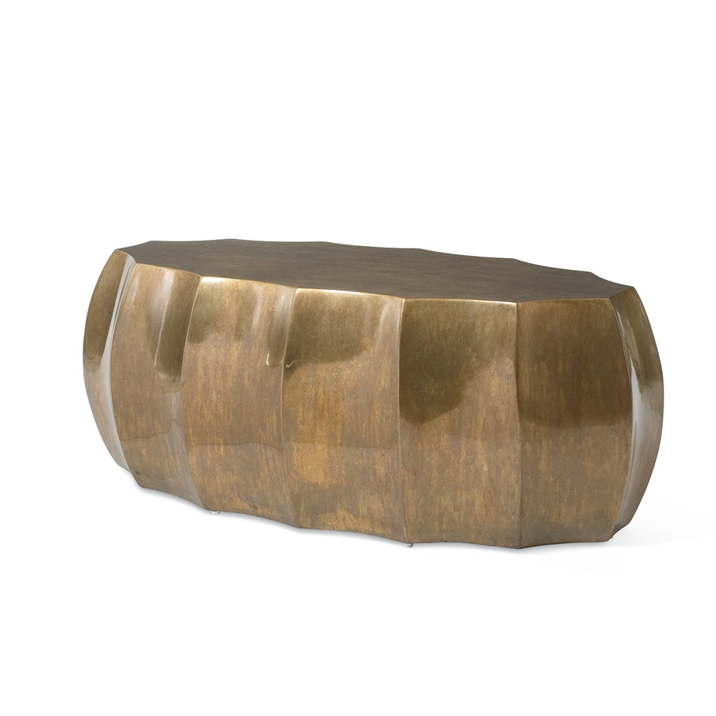 Century SF5475 Bronze Oval formed Cocktail Table