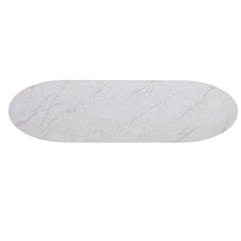 Century Furniture SF5676, White Marble with Freeform Bronze Base Console