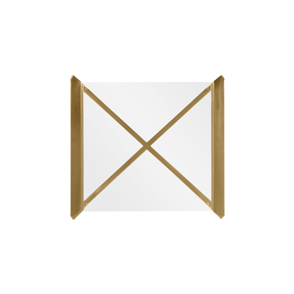 Century furniture SF5760, Antique Bronze Lamp Table with onset Glass